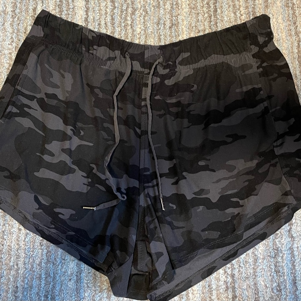 Black Camo Shorts